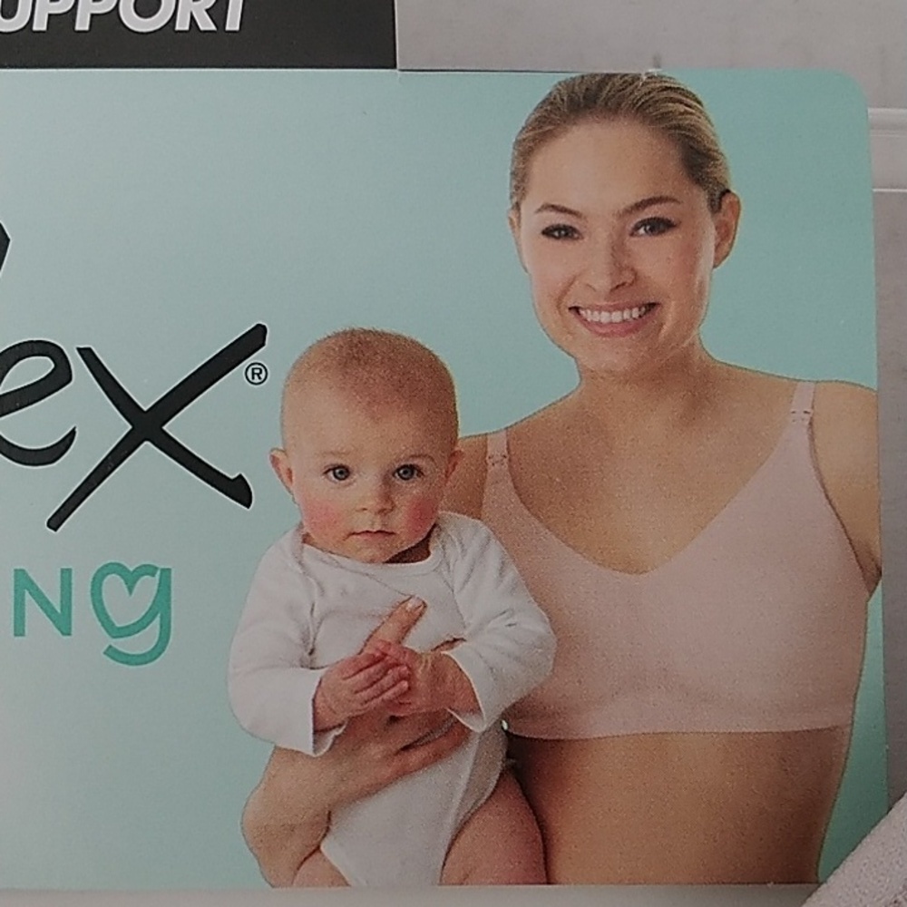 Playtex Nursing Bra Seamless Wireless Quick strap Bra L - Picture 3 of 13